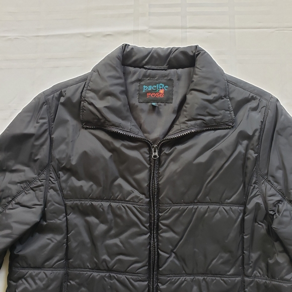 Black PACIFIC ROSE Winter Coat - Picture 3 of 8